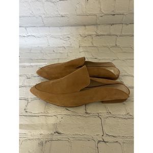 Chinese Laundry X Kristin Cavallari Capri Camel Suede Loafer Slides Women Size 9